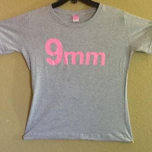 Women's 9mm gun t shirt